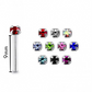 Nose Studs - Box of 20 Prong Set Gems BEND-TO-FIT
