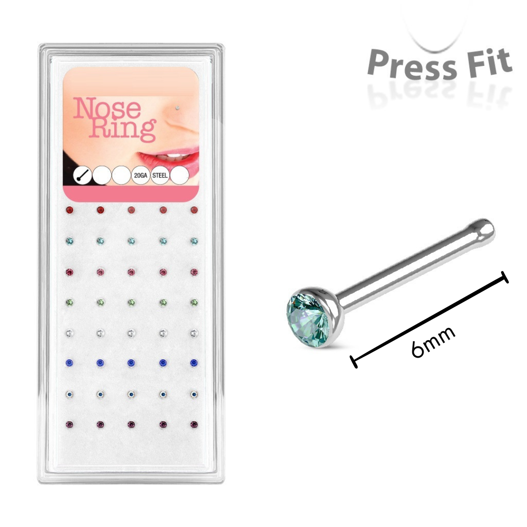 Nose Studs - Pack of 40 Surgical Steel