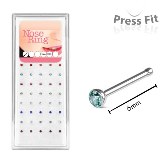 Nose Studs - Pack of 40 Surgical Steel