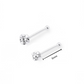 Nose Studs - White Gold With Diamond Nose Bone