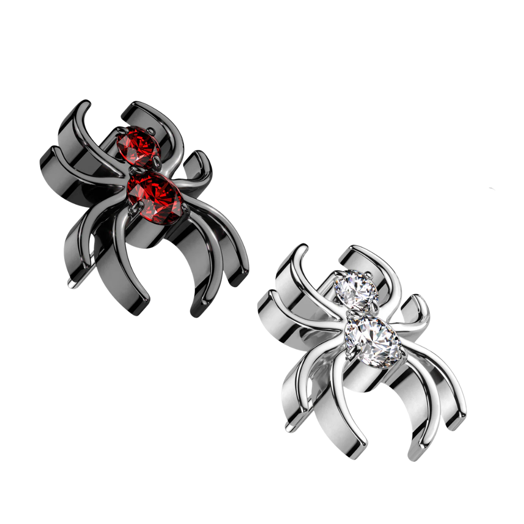 PARTS - TITANIUM - Threadless Jewelled Spider
