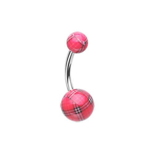 Belly Ring - Acrylic Plaid