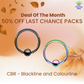 Last Chance Packs - Earrings - Hoop With Dangly Teardrop