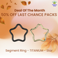 Last Chance Packs - Segment Ring - TITANIUM - Star