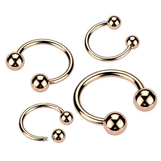 Circular Barbell - Rose Gold