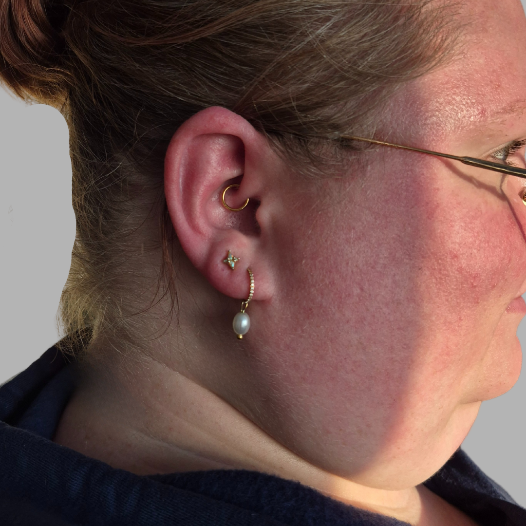 Segment Ring - Hinged Gold Plated