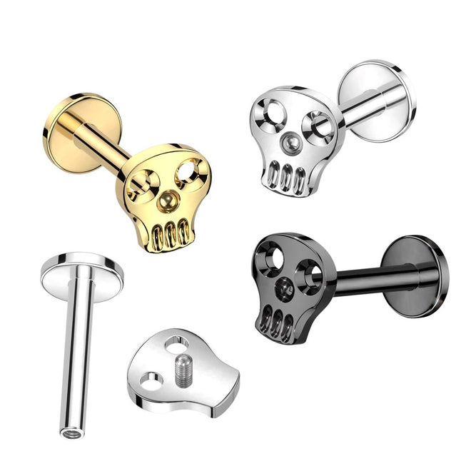 Labrets - TITANIUM IT - SKULL