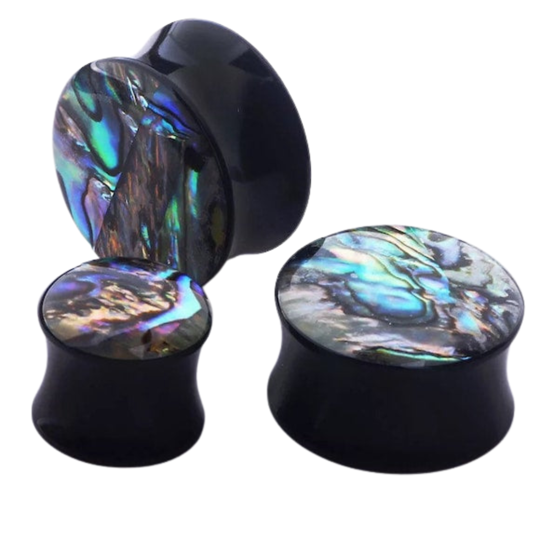 Organics Pairs - Abalone Round Plug