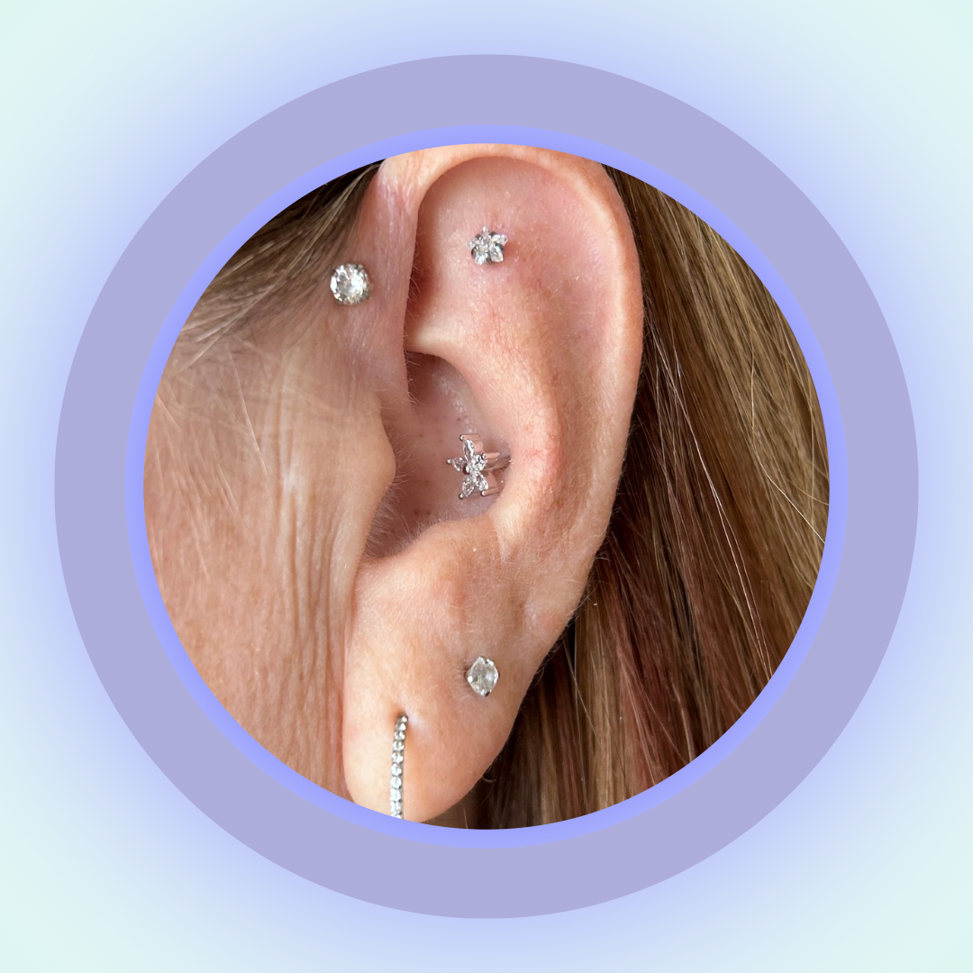 Cartilage - 5 Gem Flower