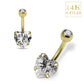 Belly Ring - 14 Karat Gold Heart IT