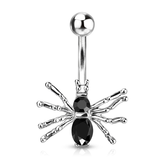 Belly Ring - Jewelled Spider