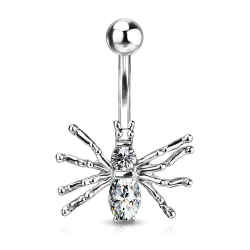 Belly Ring - Jewelled Spider
