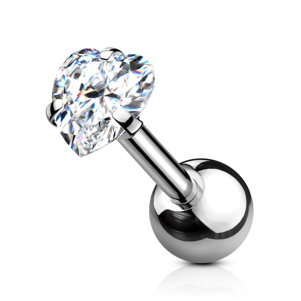 Cartilage - Prong-Set Heart