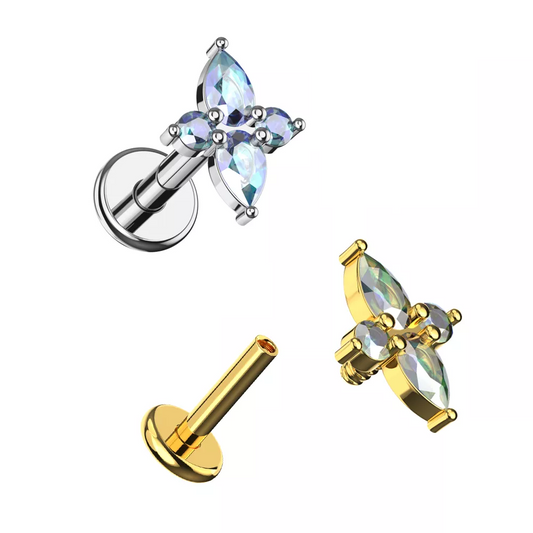 Labrets - IT Cruciform Flower