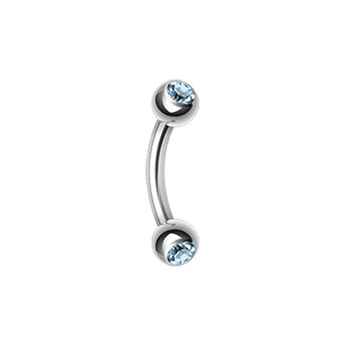Curved Barbell - Jewelled