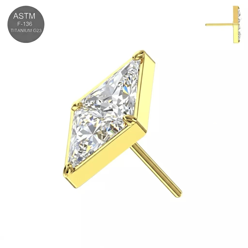 PARTS - TITANIUM - Threadless Diamond Shape