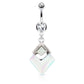 Belly Ring - H Diamond Gemstone