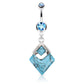 Belly Ring - H Diamond Gemstone