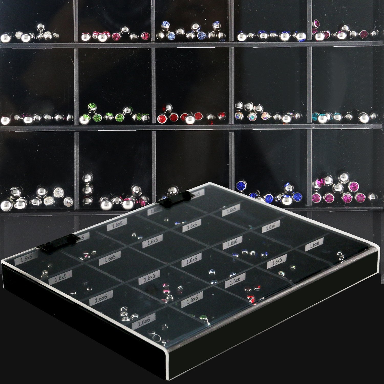 Display - Box With Externally Threaded Balls