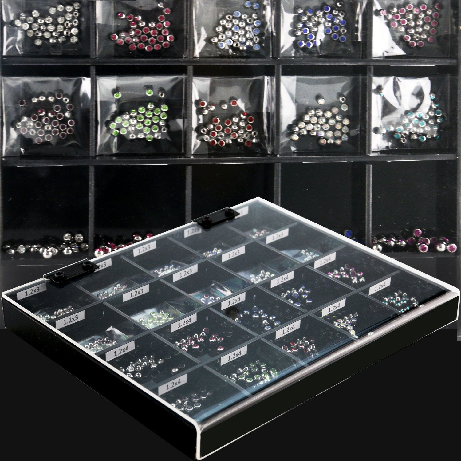 Display - Box With Externally Threaded Balls