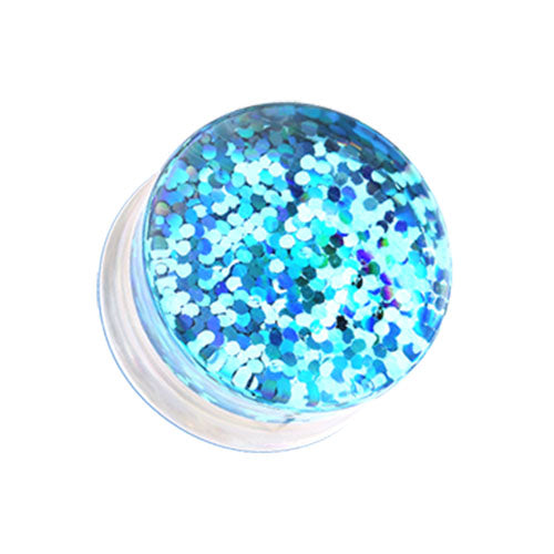 Tunnels / Plugs Pairs - Acrylic Reversible Glitter