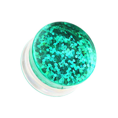 Tunnels / Plugs Pairs - Acrylic Reversible Glitter