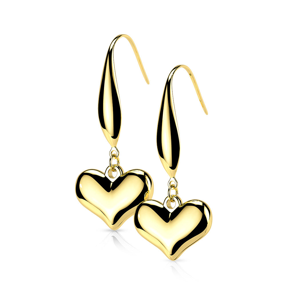 Earrings - Heart Hook