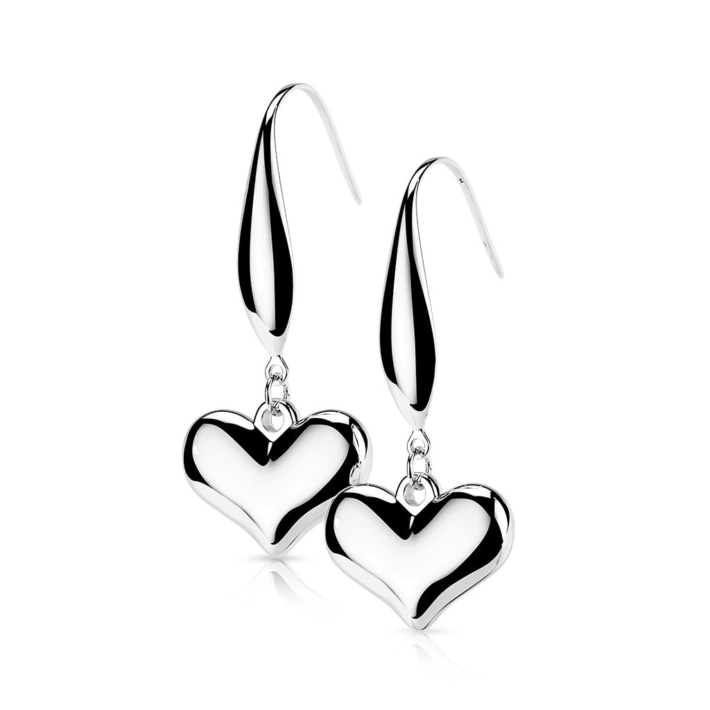 Earrings - Heart Hook