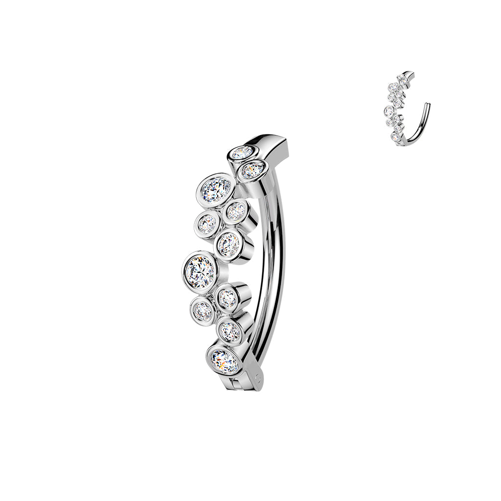 Belly Ring - Hinged Bubbles