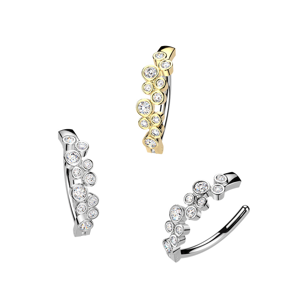 Belly Ring - Hinged Bubbles