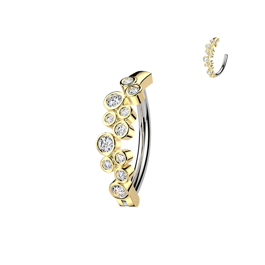 Belly Ring - Hinged Bubbles