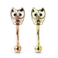 Curved Barbell - Owl