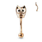 Curved Barbell - Owl