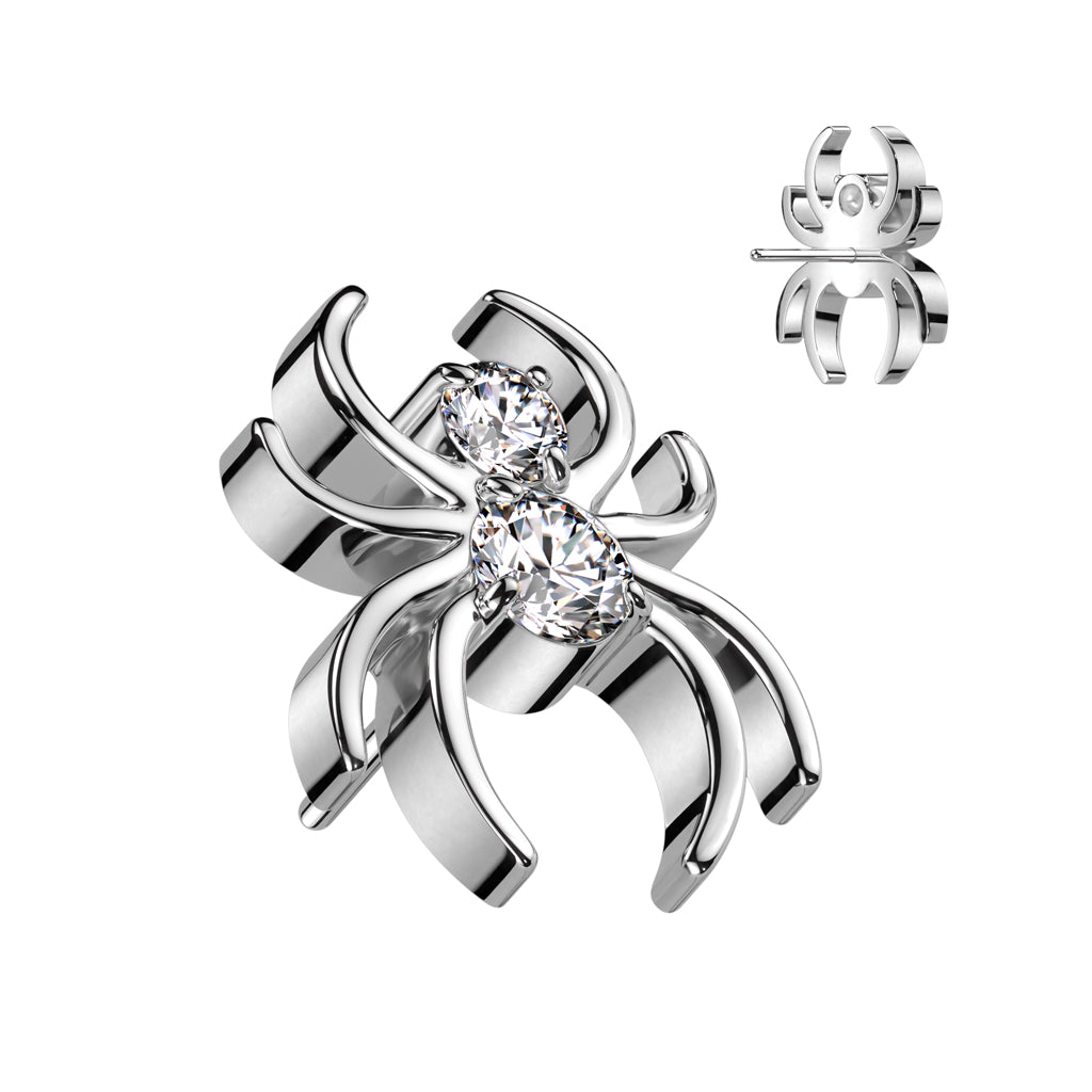 PARTS - TITANIUM - Threadless Jewelled Spider