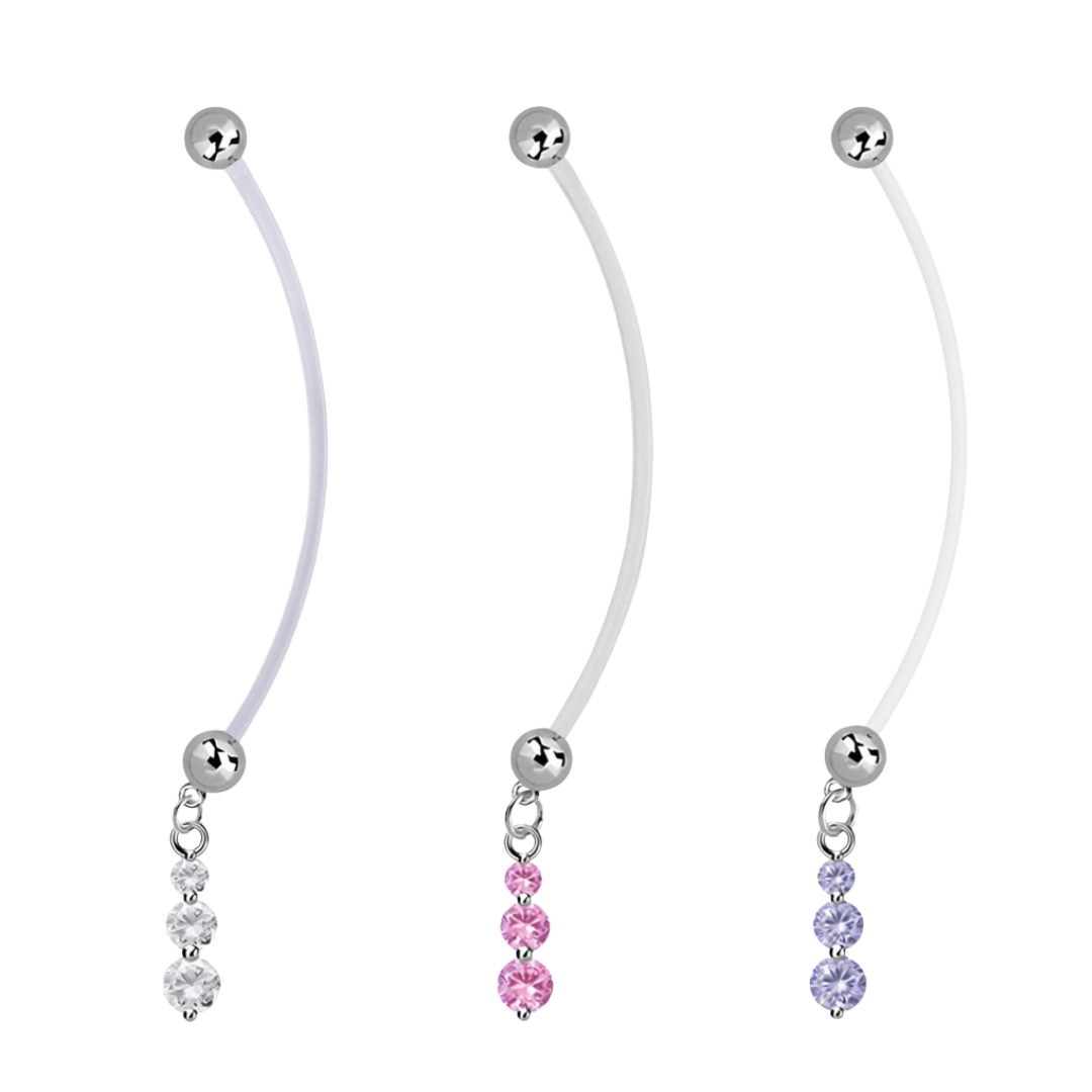 Belly Ring - Pregnancy 3 CZ