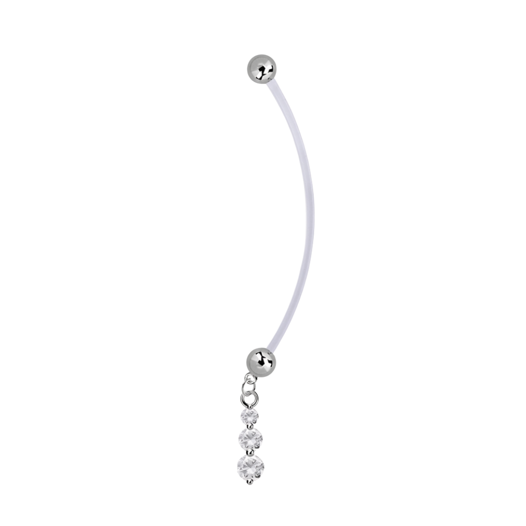 Belly Ring - Pregnancy 3 CZ