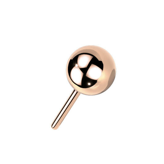 PARTS - TITANIUM - Rose Gold Plated Threadless Balls