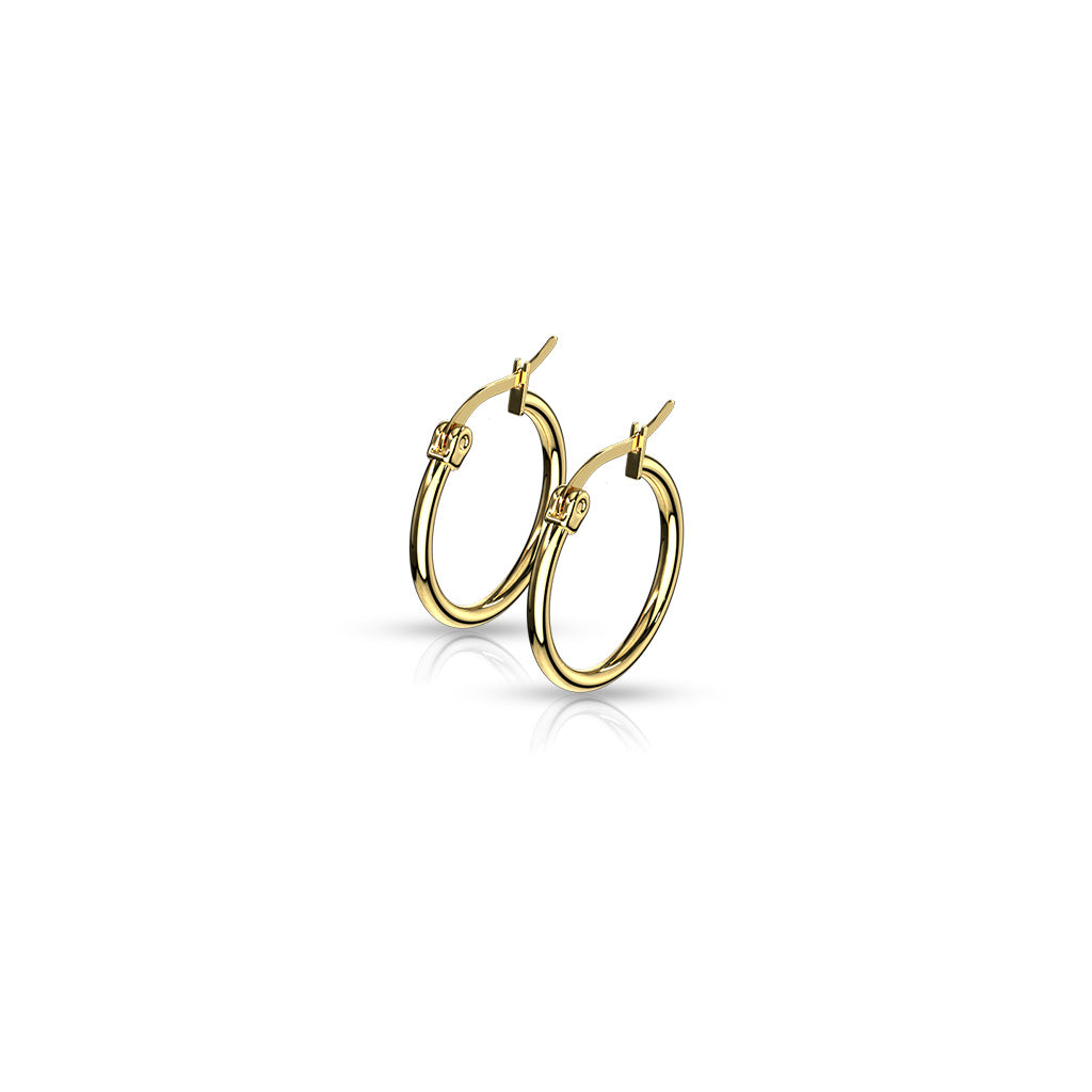 Earrings - Round Hoops