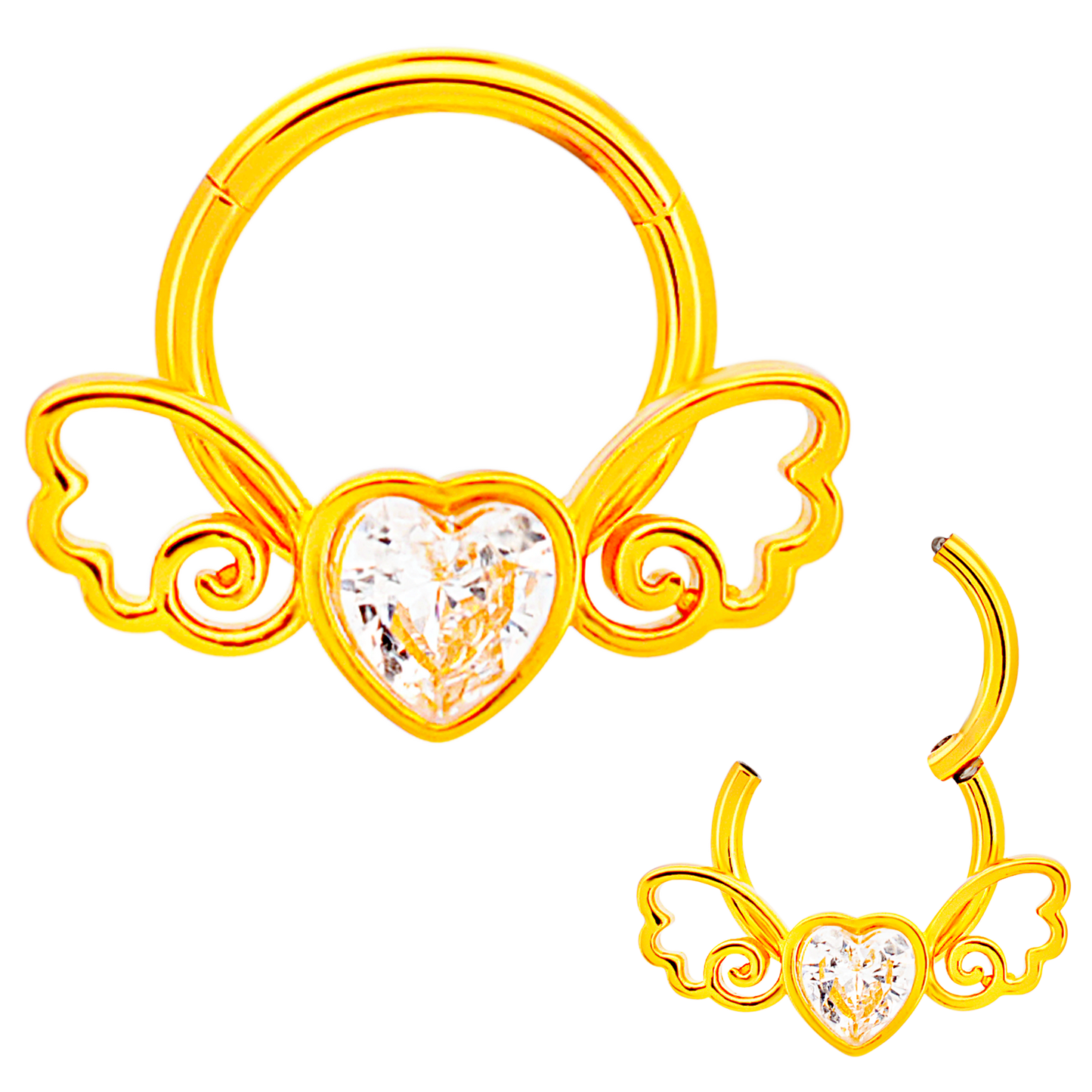 Segment Ring - Heart Filigree