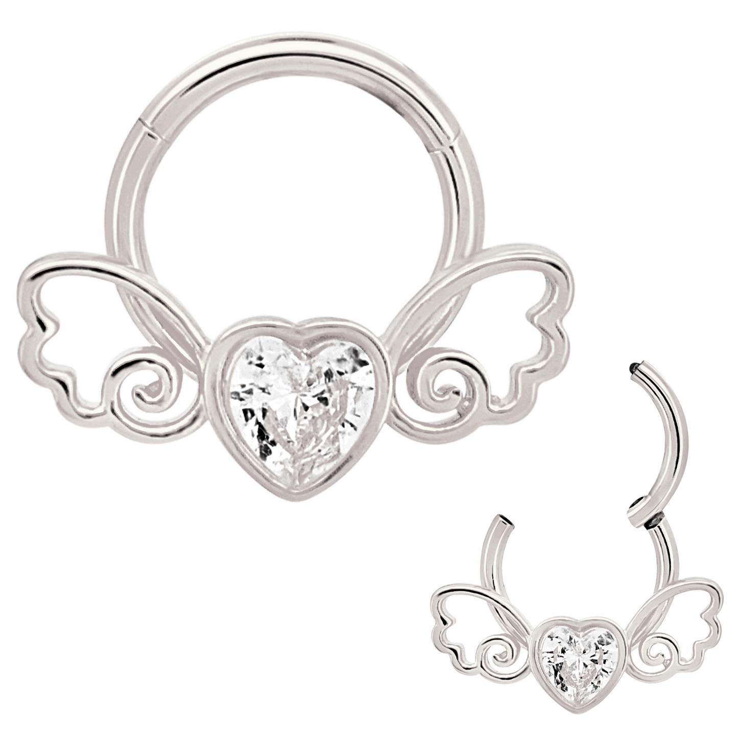 Segment Ring - Heart Filigree