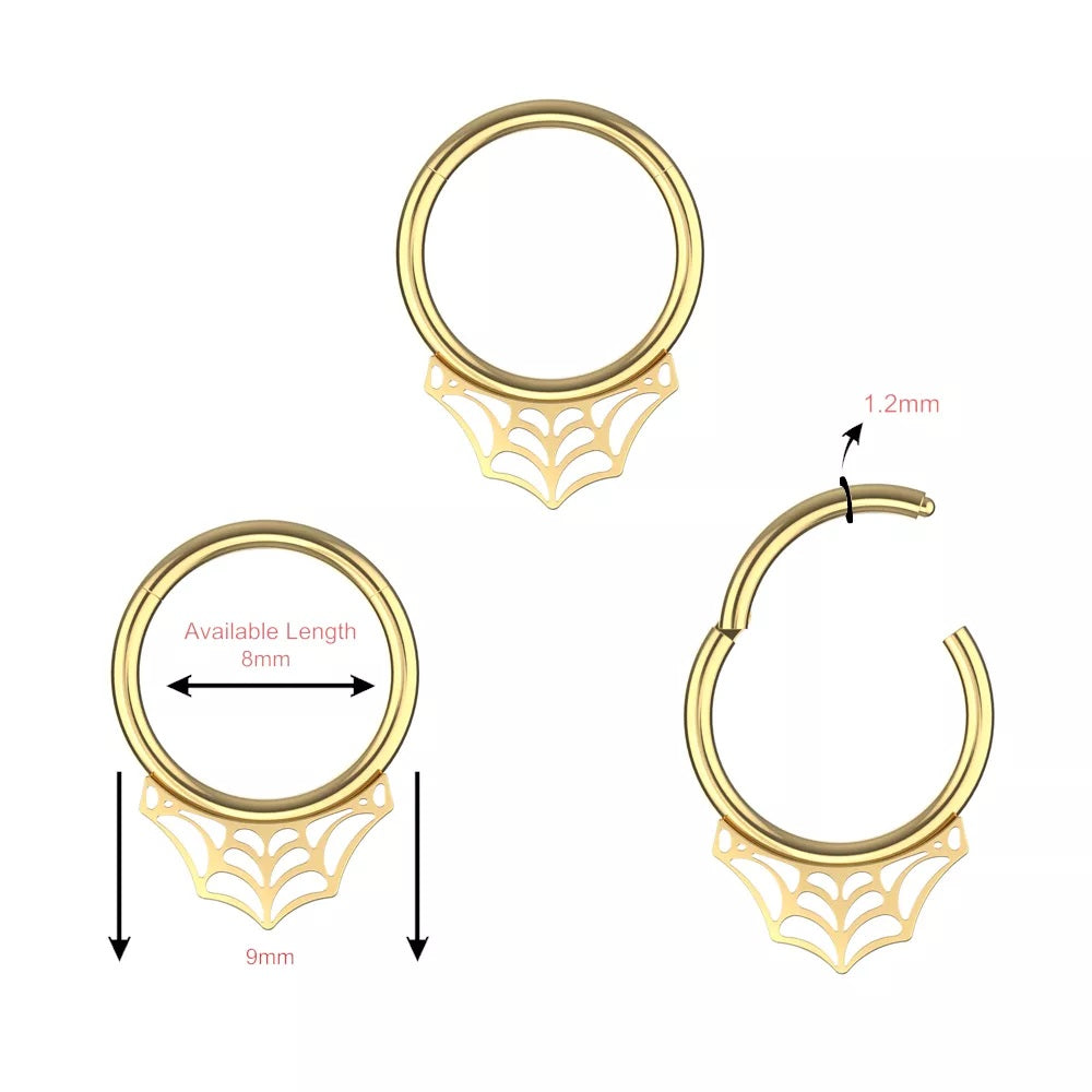 Segment Ring - TITANIUM - Spiderweb