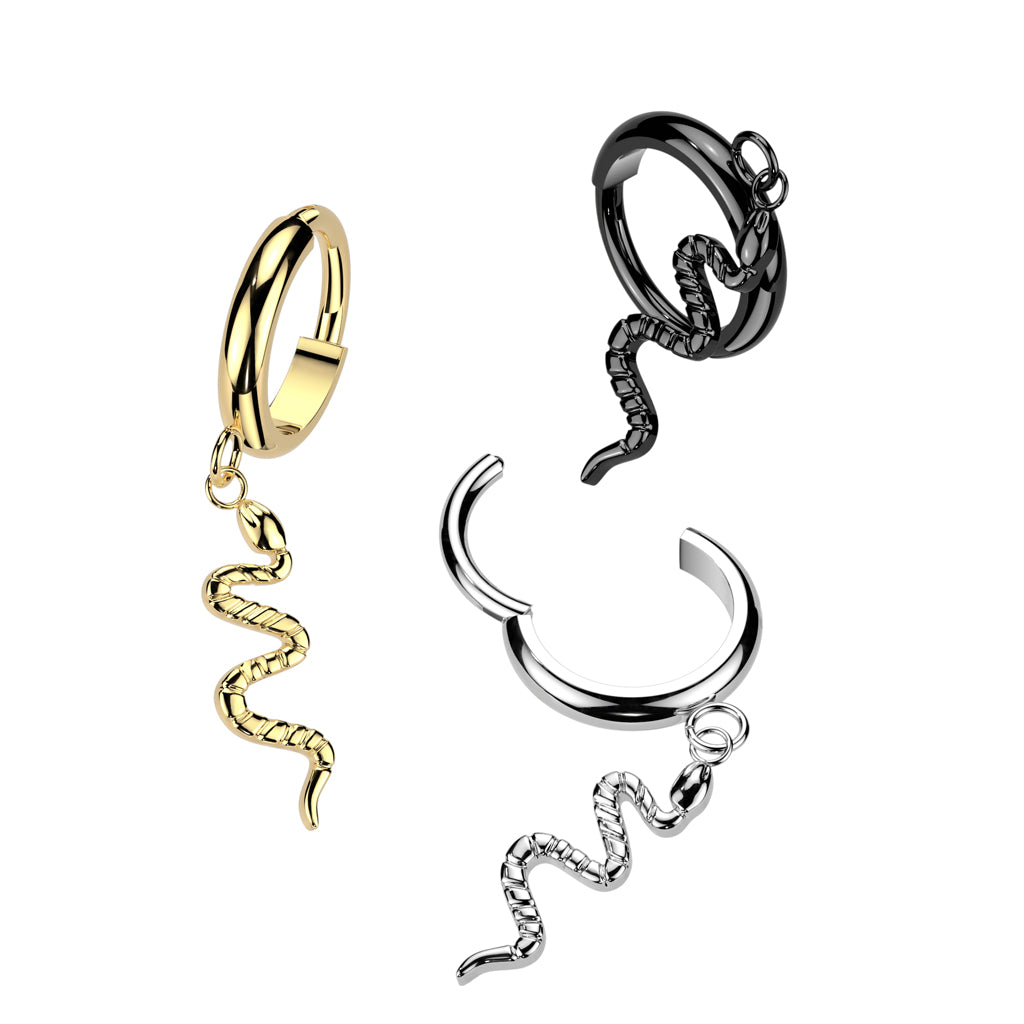 Segment Ring - TITANIUM - Dangly Snake