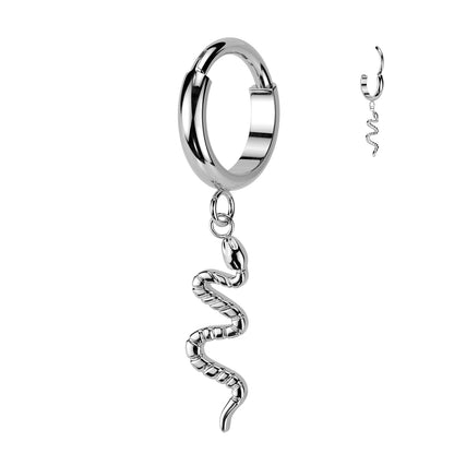 Segment Ring - TITANIUM - Dangly Snake