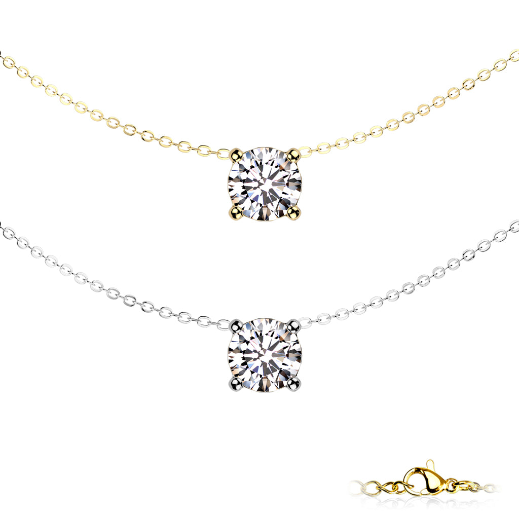 Necklaces - Solitaire CZ