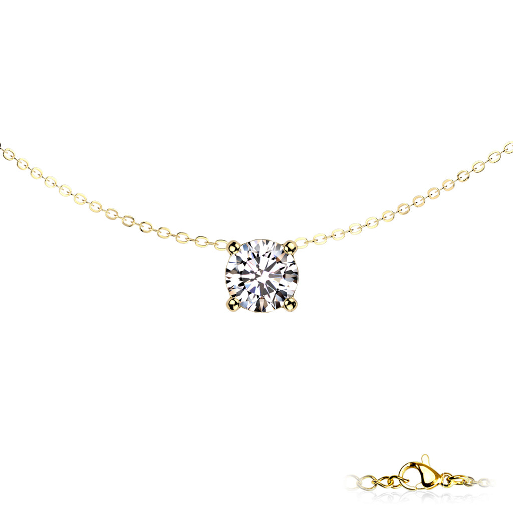 Necklaces - Solitaire CZ