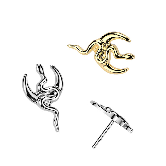PARTS - TITANIUM - Threadless Moon And Snake