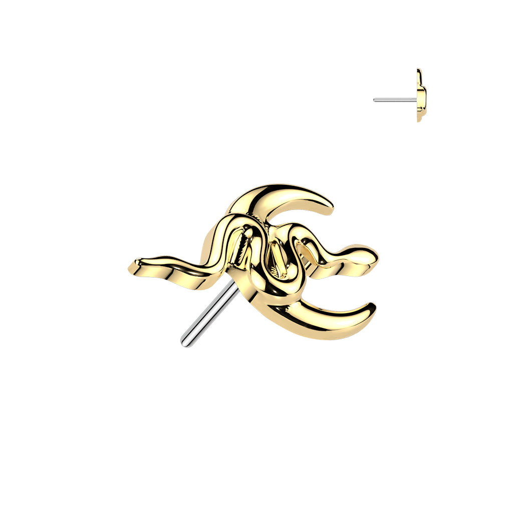 PARTS - TITANIUM - Threadless Moon And Snake