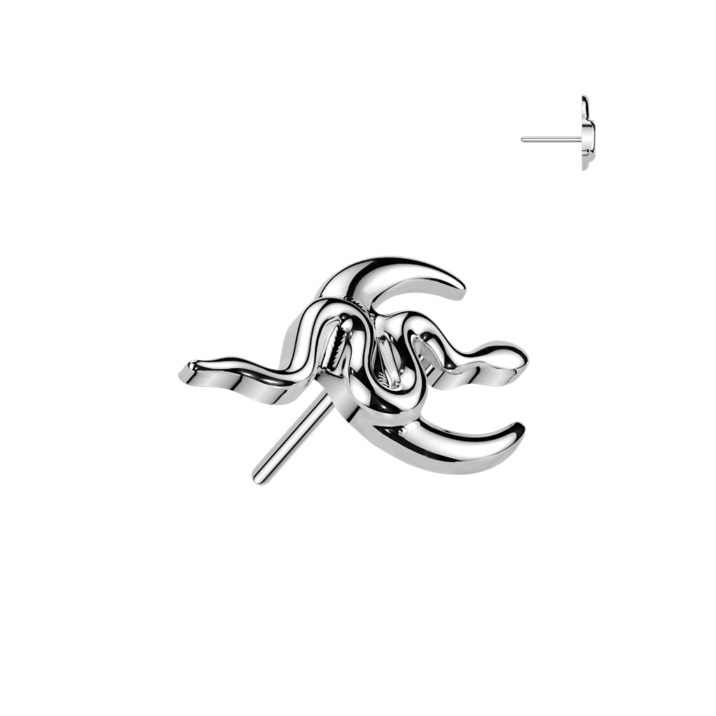 PARTS - TITANIUM - Threadless Moon And Snake