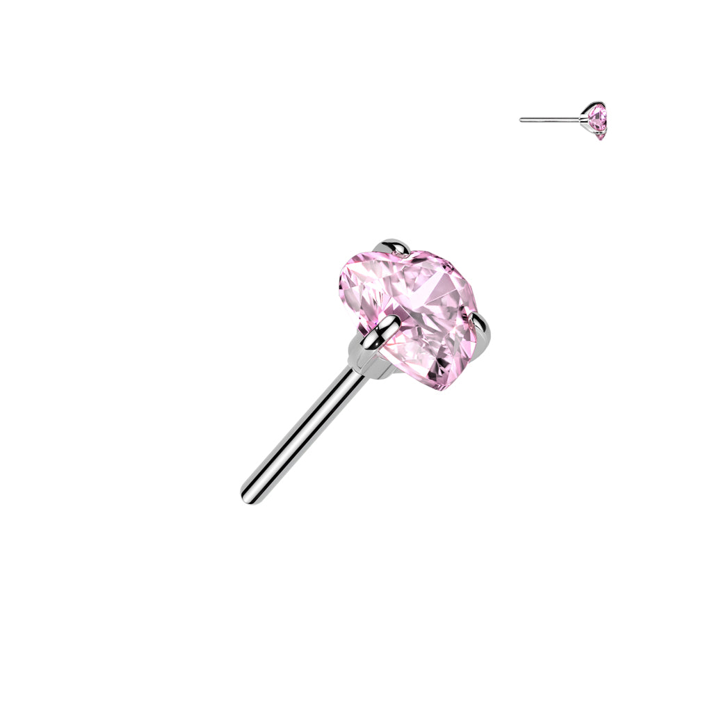PARTS - TITANIUM - Threadless Hearts – Piercing King