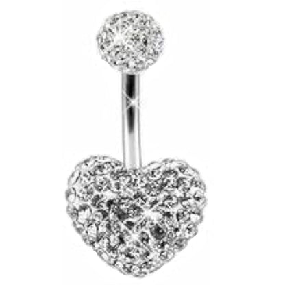 Belly Ring - Tiffany Heart